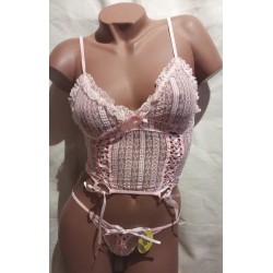 Ensemble Sexy 7019 Rose  Beauty's Love