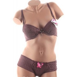 Ensemble Soutien gorge C8108 Marron