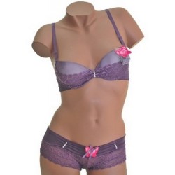 Ensemble avec shorty C2846 Violet