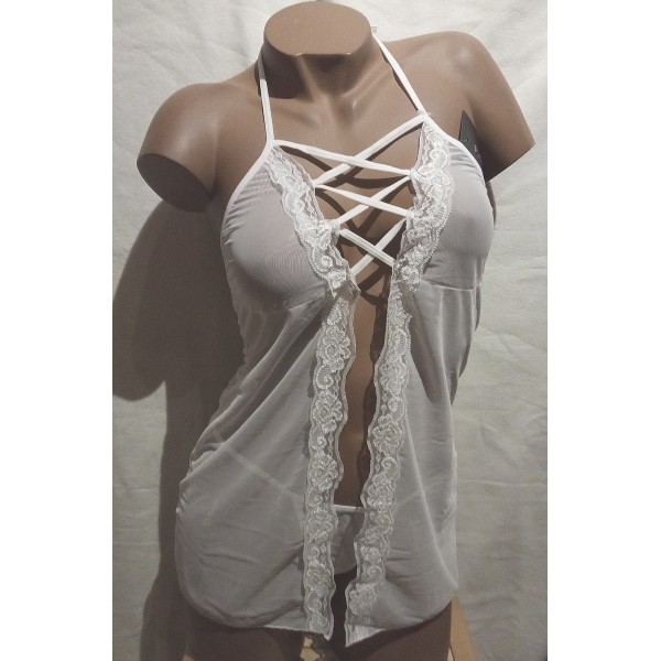 MISTIQUE Nuisette Blanche Lingerie Passion MISTIQUE Nuisette Blanche Lingerie Passion