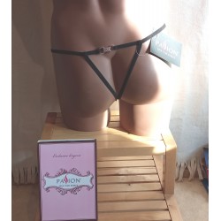 SECRET String Ouvert Noir Passion