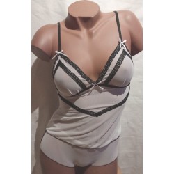 Caraco avec shorty J581208 blanc