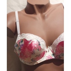 Soutien gorge Blanc/fuschia