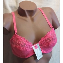 Soutien Gorge dentelle Rose Vif