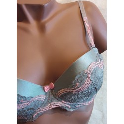 ALEGRA Gris Soutien-gorge Push-up Roza