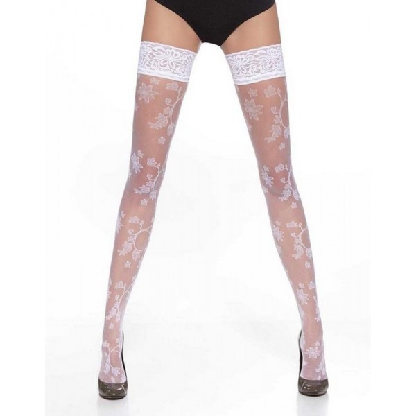 VERONA Bas Sexy blanc Bas Bleu VERONA Bas Sexy blanc Bas Bleu