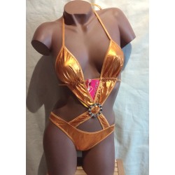 Ensemble Métal Clubwear 6051 Or