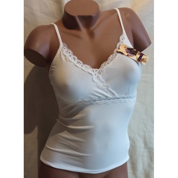 Caraco en coton blanc Caraco en coton blanc