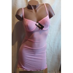 Nuisette coeur strass rose