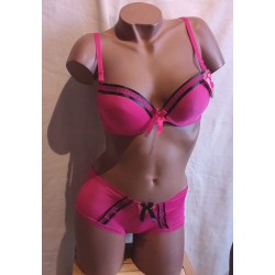 Ensemble avec shorty C10218 Fuschia