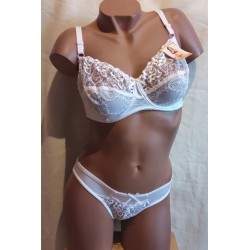 Ensemble 39826 blanc avec String