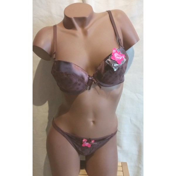 Ensemble Soutien Gorge C2809 Marron Ensemble Soutien Gorge C2809 Marron