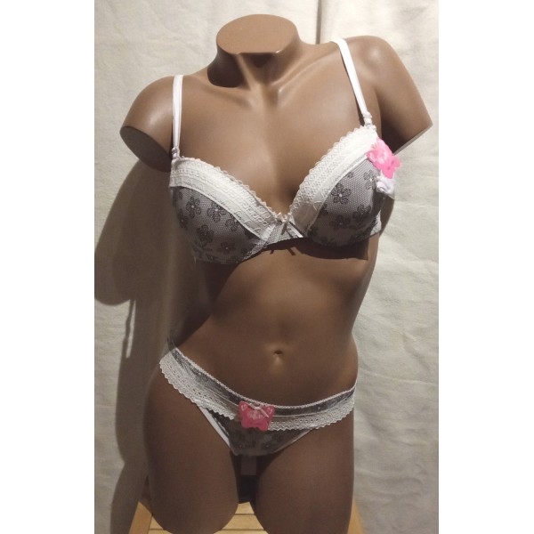 Ensemble Soutien Gorge 8813 Gris Ensemble Soutien Gorge 8813 Gris