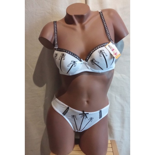 Ensemble Soutien gorge 1491 Blanc Ensemble Soutien gorge 1491 Blanc