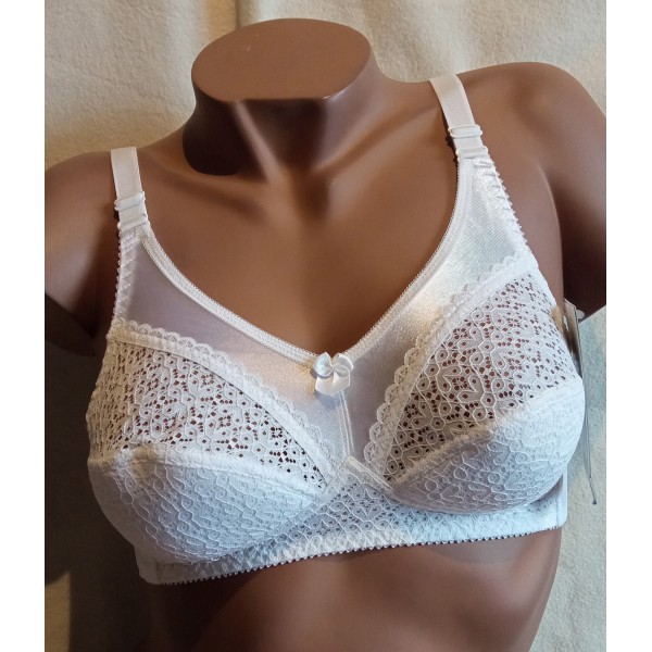 STELLA Soutien-gorge 036 Blanc sans armature Gaia Lingerie STELLA Soutien-gorge 036 Blanc sans armature Gaia Lingerie