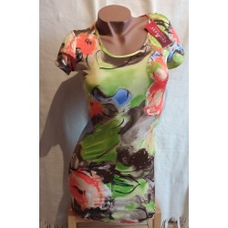 Robe courte CR-3533 Verte Chilirose