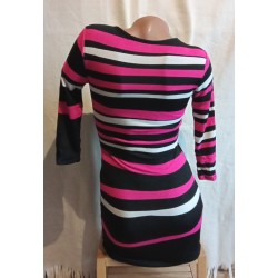 Robe courte CR-3535 Chilirose Fuschia