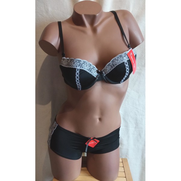 Ensemble avec shorty 9237 Noir Ensemble avec shorty 9237 Noir
