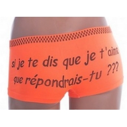 Shorty en Microfibre orange