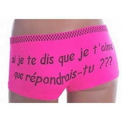 Shorty en Microfibre fuschia