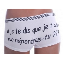 Shorty en Microfibre blanc