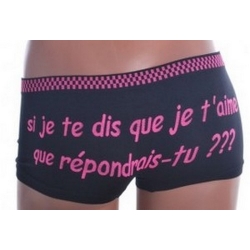 Shorty en Microfibre noir